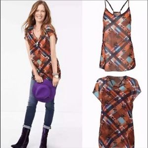 ⭐️ Cabi 3773 Lattice Top Two Piece Sheer Size Small